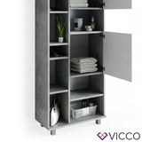 VICCO Mobile da bagno ILIAS Bagno Specchio Scaffale Credenza di base Armadio