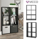 VICCO Divisorio - 6 scomparti Armadio Libreria Scaffale verticale Armadio alto