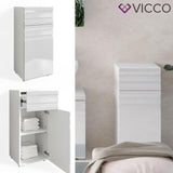 VICCO Armadio per bagno FREDDY Lucido Bagno Armadio per bagno Credenza intermedi