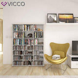 VICCO Scaffale multimediale JUKEBOX CD DVD Bluray Scaffale Scaffale verticale Sc