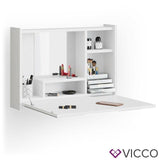 Vicco Toeletta da trucco Evie bianco incl. Specchio Toeletta da trucco da parete