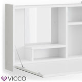 Vicco Toeletta da trucco Evie bianco incl. Specchio Toeletta da trucco da parete