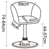 Poltroncina Cucina Sgabello Bar Poltrona Girevole Imbottito Moderno