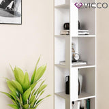 Vicco Armadio ad angolo Lio bianco Armadio verticale Libreria Armadio a muro