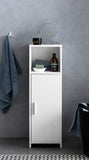 Mobiletto da bagno con sportello e ripiano Mensola Bagno Bianco
