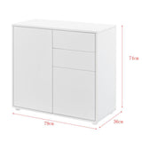 Credenza CONSOLE CASSETTIERA ARMADIO SOGGIORNO ARMADIO BIANCO MATT