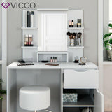 Vicco Toeletta da trucco Ruben bianco Toilette Toeletta make-up Comò per trucco