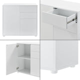 Credenza CONSOLE CASSETTIERA ARMADIO SOGGIORNO ARMADIO BIANCO MATT