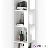 Vicco Armadio ad angolo Lio bianco Armadio verticale Libreria Armadio a muro