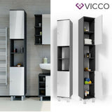 Vicco Armadio per il bagno Fynn Armadio per il bagno bianco 190cm Scaffale alto