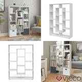 VICCO Divisorio 11 scomparti - Libreria Divisorio Scaffale verticale Armadio