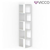 Vicco Armadio ad angolo Lio bianco Armadio verticale Libreria Armadio a muro