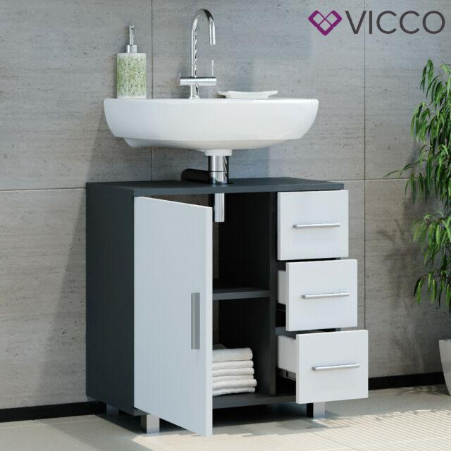 VICCO Mobile da bagno ILIAS Bagno Specchio Scaffale Credenza di