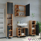 Vicco Credenza di base per lavamano Fynn Armadietto per bagno Scaffale per bagno