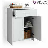 VICCO Armadietto da bagno KIKO 80 x 60 cm bianco - Armadietto a colonna Bagno