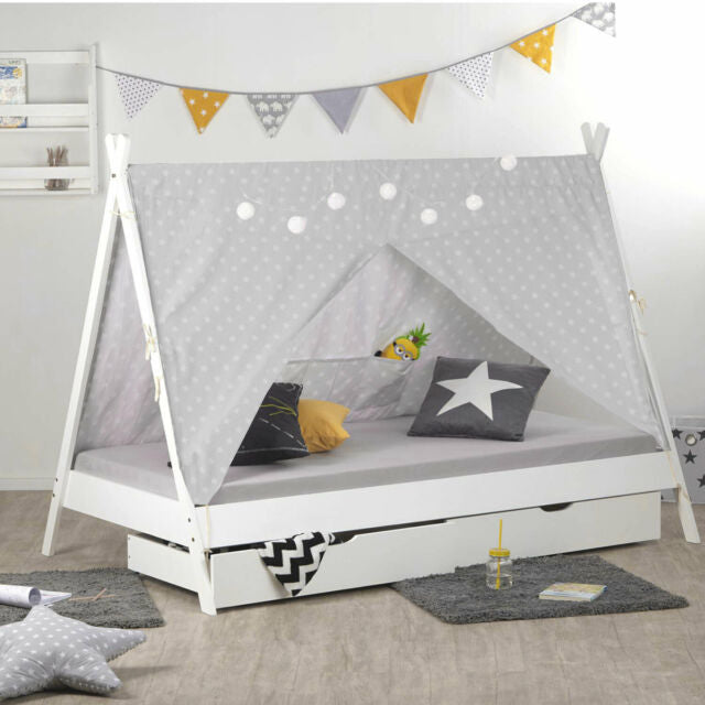 ☆ Letto singolo Bambino Lettino Bambini con Materasso Cassetto