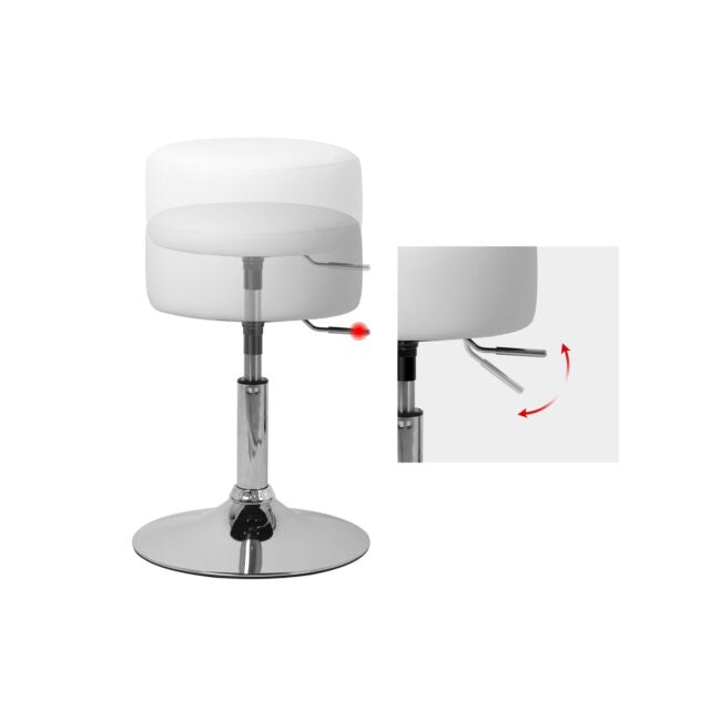 Tavolino da trucco sgabello bianco toeletta specchio cosmetico con / senza  LED
