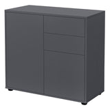 Credenza CONSOLE CASSETTIERA ARMADIO SOGGIORNO ARMADIO GRIGIO SCURO