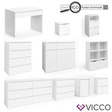 Vicco Scrivania Tavolo per ufficio Tavolo portacomputer Ruben 140x65cm Tavolo