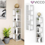 Vicco Armadio ad angolo Lio bianco Armadio verticale Libreria Armadio a muro