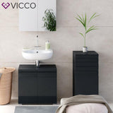 VICCO Armadio per bagno FREDDY Lucido Bagno Armadio per bagno Credenza intermedi