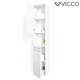 VICCO Armadio per bagno FREDDY Lucido Scaffale per bagno Scaffale alto Bagno