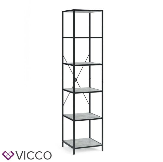 VICCO Loft Scaffale verticale Fyrk Libreria Scaffale da parete Legno Scaffale 17