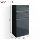 VICCO Armadio per bagno FREDDY Lucido Bagno Armadio per bagno Credenza intermedi