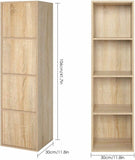 Libreria Scaffalea 4 Cubi Colonna Mobile Scaffale in Legno scaffale guardaroba