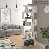 Vicco Scaffale divisorio Levio alto 6 scomparti conservazione mensola Bianco