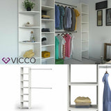 VICCO Scaffale per mansarda Libreria Scaffale da parete Scaffale da pa –  Vicco