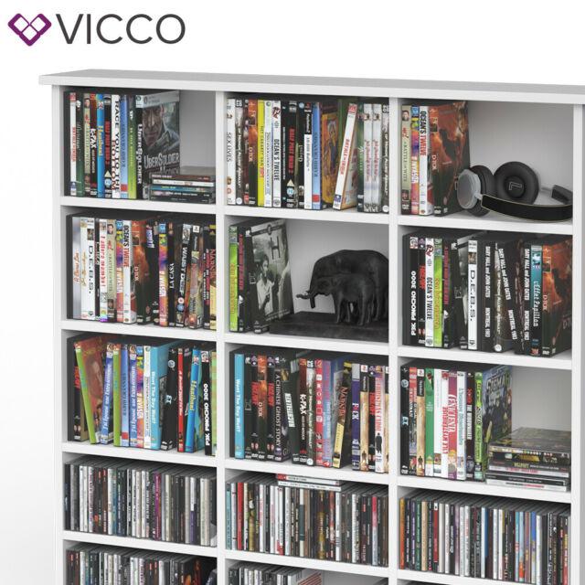 VICCO Scaffale multimediale JUKEBOX CD DVD Bluray Scaffale Scaffale ve –  Vicco