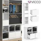 Vicco Guardaroba GUEST - Set di cassetti bipartiti Modulo Scaffale Ampliamento