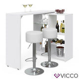 VICCO Tavolino bar VEGA Bianco Bancone da bar Tavolino alto da bar