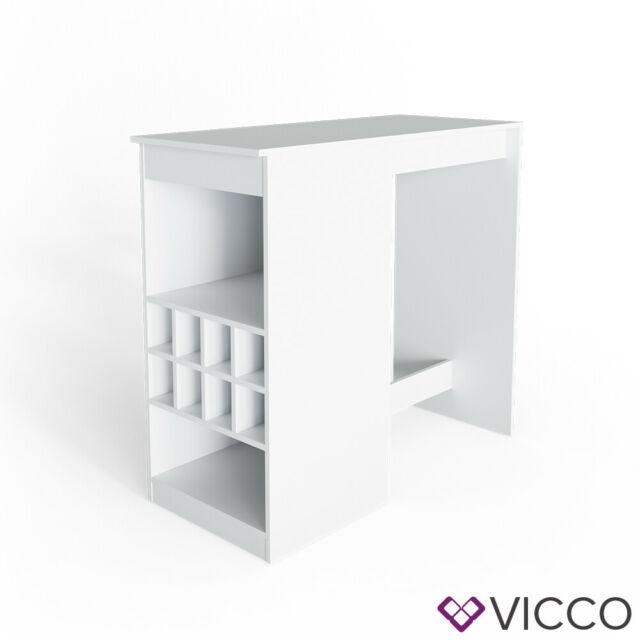 VICCO Tavolino bar ROSS Bianco Bancone da bar Tavolino alto da bar – Vicco