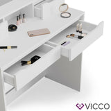 Vicco Toeletta da trucco Ruben bianco Specchio Toilette Toeletta make-up con cas