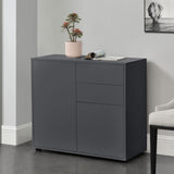 Credenza CONSOLE CASSETTIERA ARMADIO SOGGIORNO ARMADIO GRIGIO SCURO