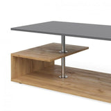 Tavolino da Salotto Moderno tavolo basso caffè in legno con vano portaoggetti