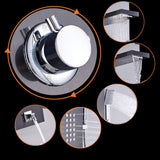 Colonna doccia pannello acciaio inox idromassaggio con doccetta soffione set