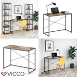 VICCO Loft Scrivania Tavolo per ufficio Tavolo da lavoro PC Tavolo Legno