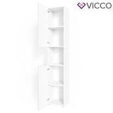 VICCO Armadio per bagno FREDDY Lucido Scaffale per bagno Scaffale alto Bagno