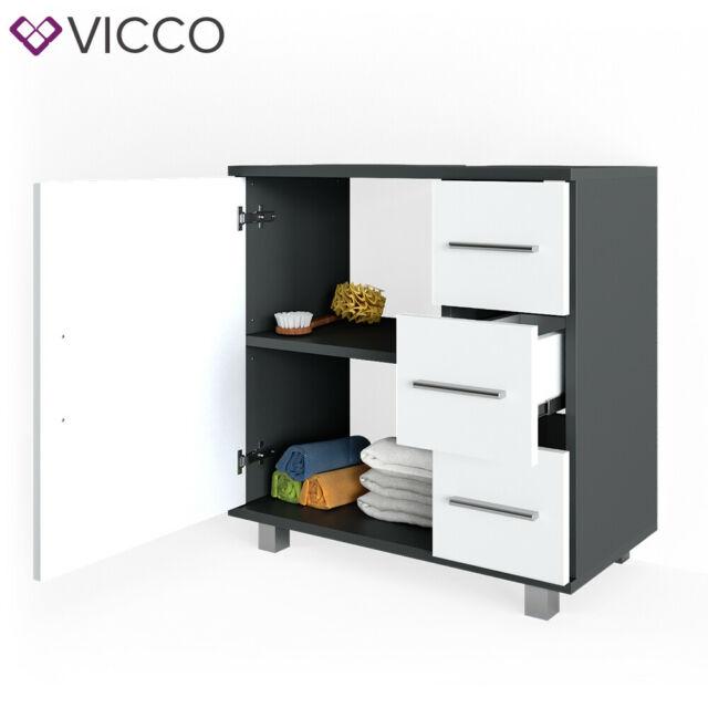 VICCO Mobile da bagno ILIAS Bagno Specchio Scaffale Credenza di base A –  Vicco