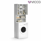 Vicco Armadio per lavatrice Armadio per il bagno bianco