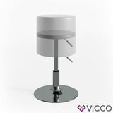 Vicco Sgabello di design Sgabello trucco Toeletta regolabile Bianco