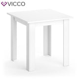 VICCO Tavolo da pranzo KARLOS 80 cm Bianco Tavolo da sala da pranzo