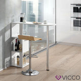 VICCO Tavolino bar ROSS Bianco Bancone da bar con due sgabelli