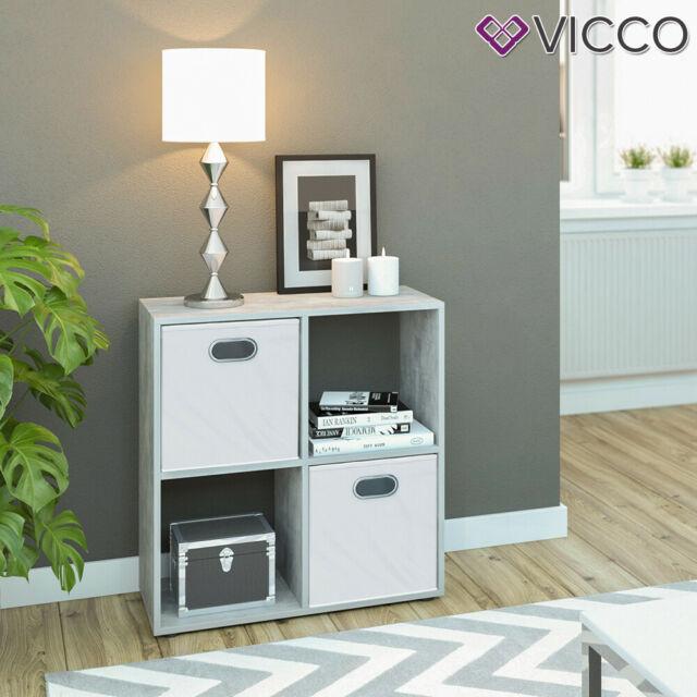 Vicco Divisorio stanze Tetra Libreria cemento con 4 scomparti Scaffale