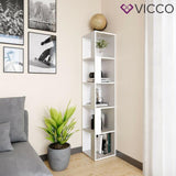 Vicco Armadio ad angolo Lio bianco Armadio verticale Libreria Armadio a muro