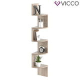 Vicco Scaffale ad angolo Snake Scaffale a parete Libreria Sonoma