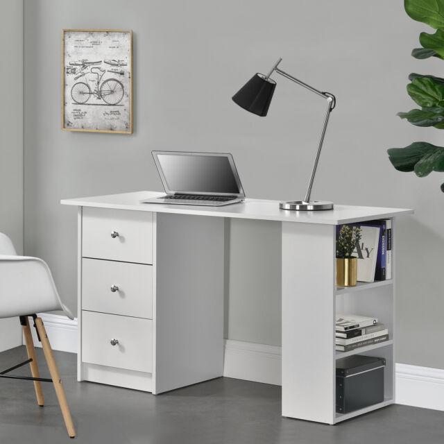 Scrivania ufficio tavolo con cassetti Ripiano Scaffale tavolo PC 120x50x72cm